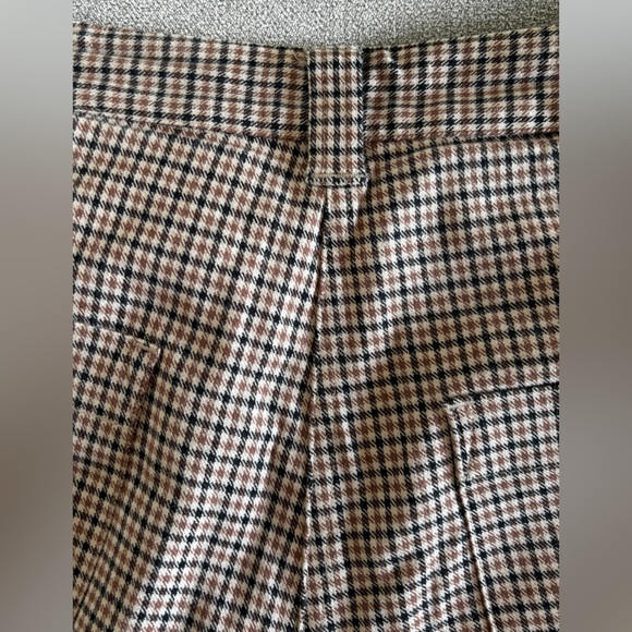 Beaton Linen Houndstooth Wide Leg Pants - Picture 5 of 6